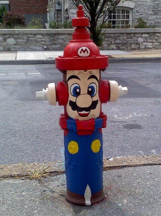 Super Mario fire hydrant
